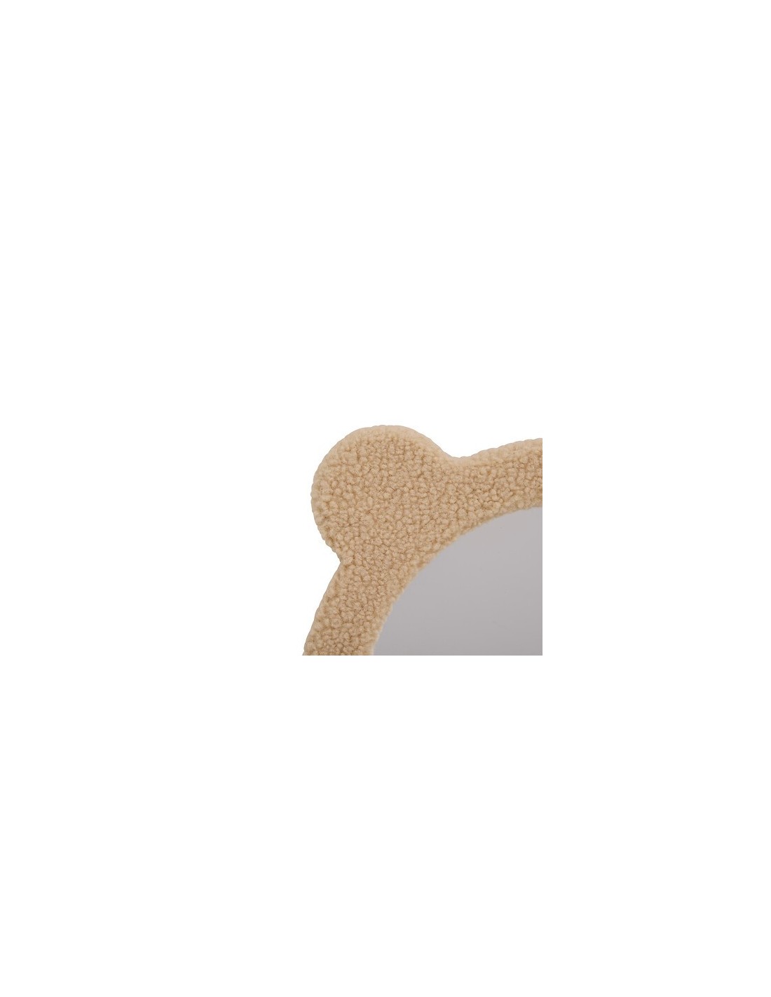 SPECCHI: vendita online Specchio boucle, orsetto Beary, diametro 33,5 cm, marrone, MDF, vetro in offerta