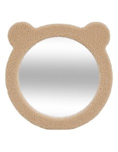 SPECCHI: vendita online Specchio boucle, orsetto Beary, diametro 33,5 cm, marrone, MDF, vetro in offerta