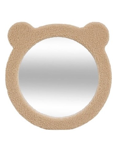 SPECCHI: vendita online Specchio boucle, orsetto Beary, diametro 33,5 cm, marrone, MDF, vetro in offerta