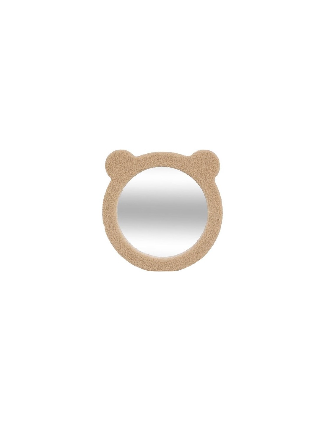 SPECCHI: vendita online Specchio boucle, orsetto Beary, diametro 33,5 cm, marrone, MDF, vetro in offerta