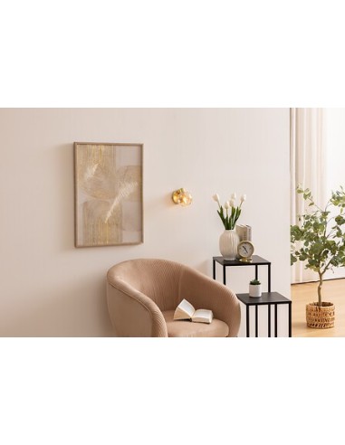 ILLUMINAZIONE: vendita online Applique Pilia, metallo dorato, vetro ambra, diametro 10 cm, spot orientabile in offerta
