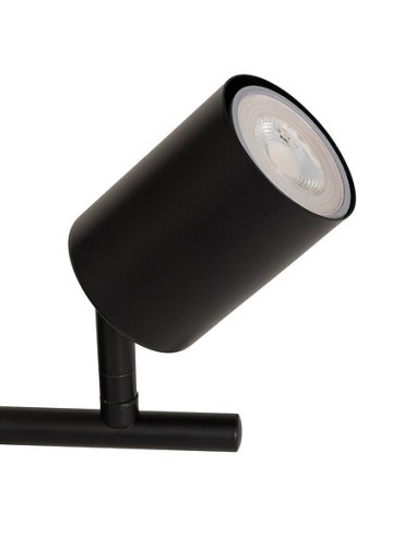ILLUMINAZIONE: vendita online Applique 2 luci Vico, metallo nero, L. 28 x P. 10 x H. 16,5 cm, spot orientabile in offerta