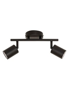 ILLUMINAZIONE: vendita online Applique 2 luci Vico, metallo nero, L. 28 x P. 10 x H. 16,5 cm, spot orientabile in offerta