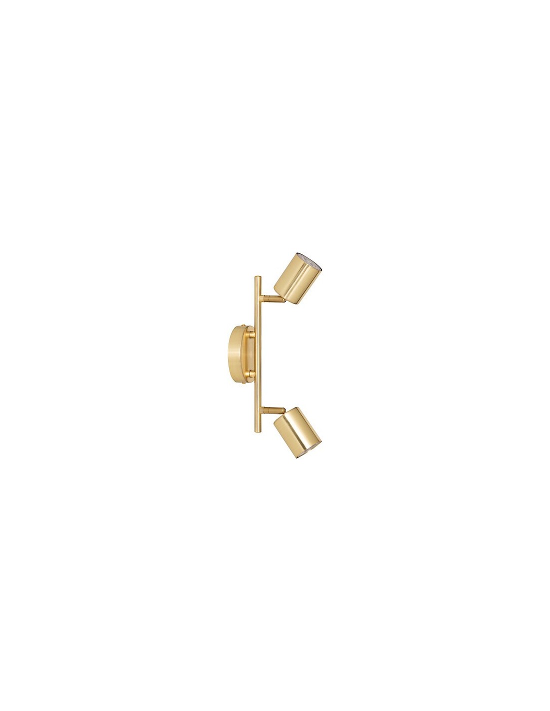 ILLUMINAZIONE: vendita online Applique 2 luci Vico, metallo dorato, L. 28 x P. 10 x H. 16,5 cm, spot orientabili in offerta