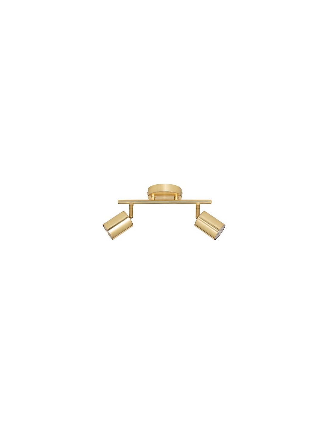 ILLUMINAZIONE: vendita online Applique 2 luci Vico, metallo dorato, L. 28 x P. 10 x H. 16,5 cm, spot orientabili in offerta
