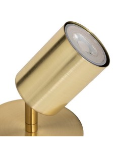 ILLUMINAZIONE: vendita online Applique Vico metallo dorato diametro 10 cm, spot orientabile in offerta