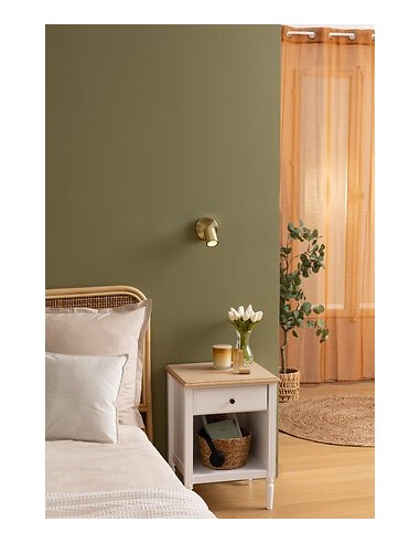 ILLUMINAZIONE: vendita online Applique Vico metallo dorato diametro 10 cm, spot orientabile in offerta