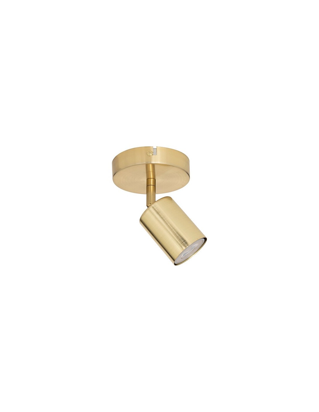 ILLUMINAZIONE: vendita online Applique Vico metallo dorato diametro 10 cm, spot orientabile in offerta
