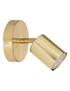 ILLUMINAZIONE: vendita online Applique Vico metallo dorato diametro 10 cm, spot orientabile in offerta