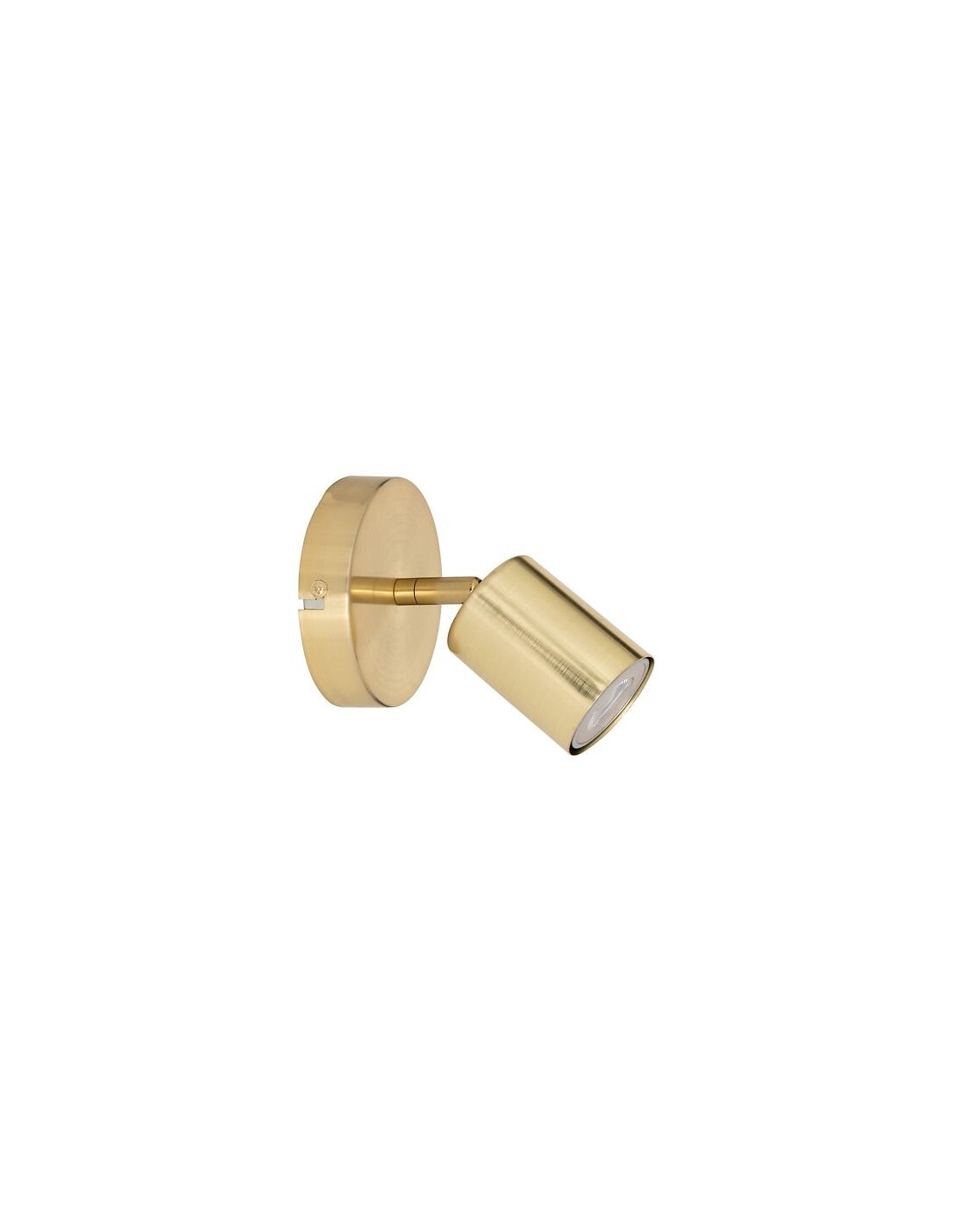 ILLUMINAZIONE: vendita online Applique Vico metallo dorato diametro 10 cm, spot orientabile in offerta