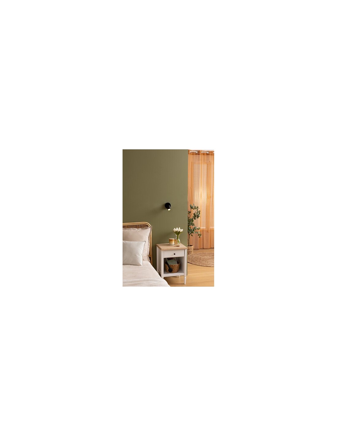 ILLUMINAZIONE: vendita online Applique Vico metallo nero diametro 10,5 cm, spot orientabile in offerta