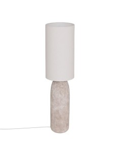 ILLUMINAZIONE: vendita online Lampada da terra, Keyah, D. 28 cm, A. 111 cm, grigia, stoneware in offerta