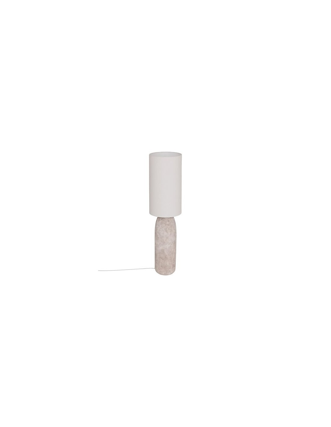 ILLUMINAZIONE: vendita online Lampada da terra, Keyah, D. 28 cm, A. 111 cm, grigia, stoneware in offerta