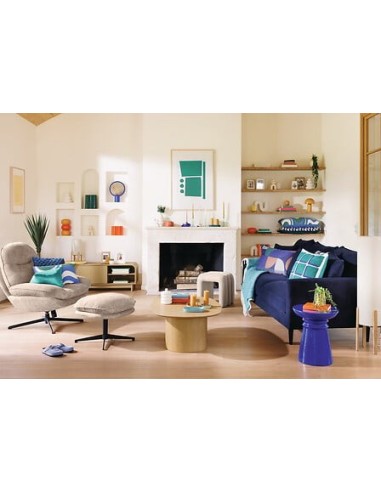 ILLUMINAZIONE: vendita online Lampada da terra, Rafa, D. 24 cm, H. 107 cm, legno beige, hevea, pvc, steel in offerta