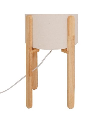 ILLUMINAZIONE: vendita online Lampada da terra, Rafa, D. 24 cm, H. 107 cm, legno beige, hevea, pvc, steel in offerta