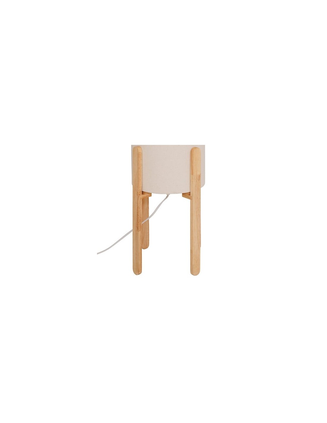 ILLUMINAZIONE: vendita online Lampada da terra, Rafa, D. 24 cm, H. 107 cm, legno beige, hevea, pvc, steel in offerta