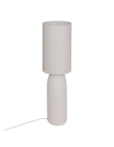 ILLUMINAZIONE: vendita online Lampada da terra, Keyah, D. 28 cm, A. 111 cm, bianca, stoneware in offerta