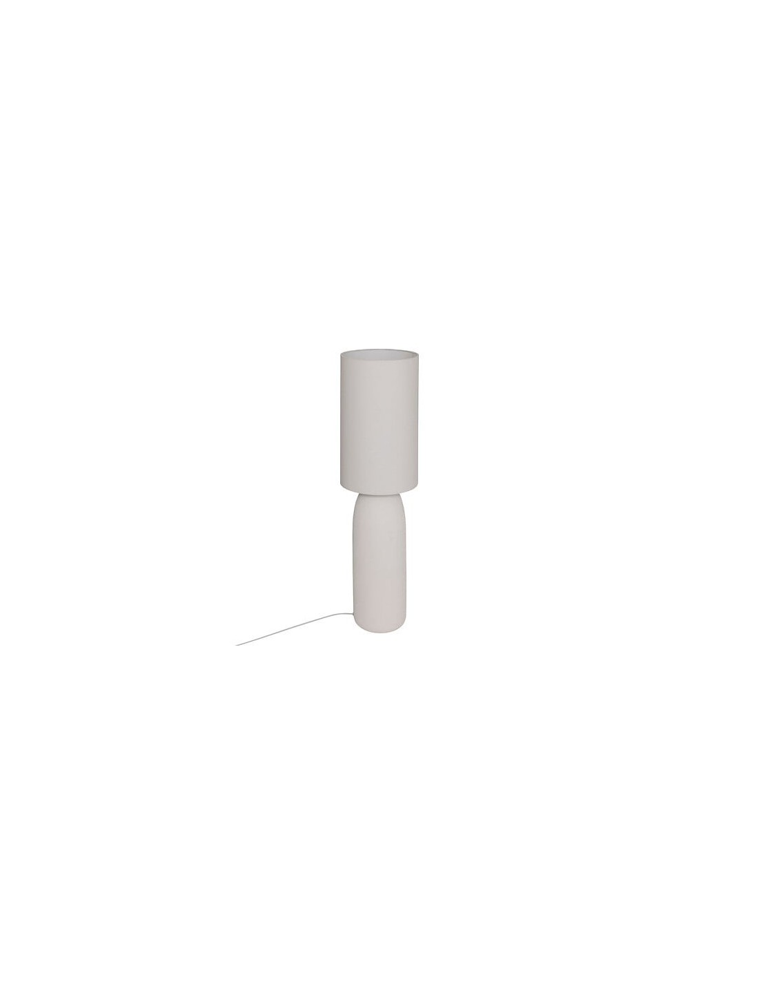 ILLUMINAZIONE: vendita online Lampada da terra, Keyah, D. 28 cm, A. 111 cm, bianca, stoneware in offerta