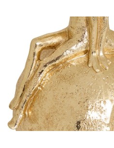 OGGETTISTICA: vendita online Statua famiglia Hapi, L. 16,5 cm, P. 13 cm, H. 22,5 cm, resina dorata in offerta 2