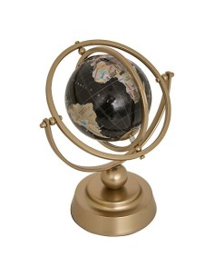 OGGETTISTICA: vendita online Globo terrestre, Bota, L. 20,5 cm, P. 11 cm, H. 24 cm, metallo bronzo in offerta
