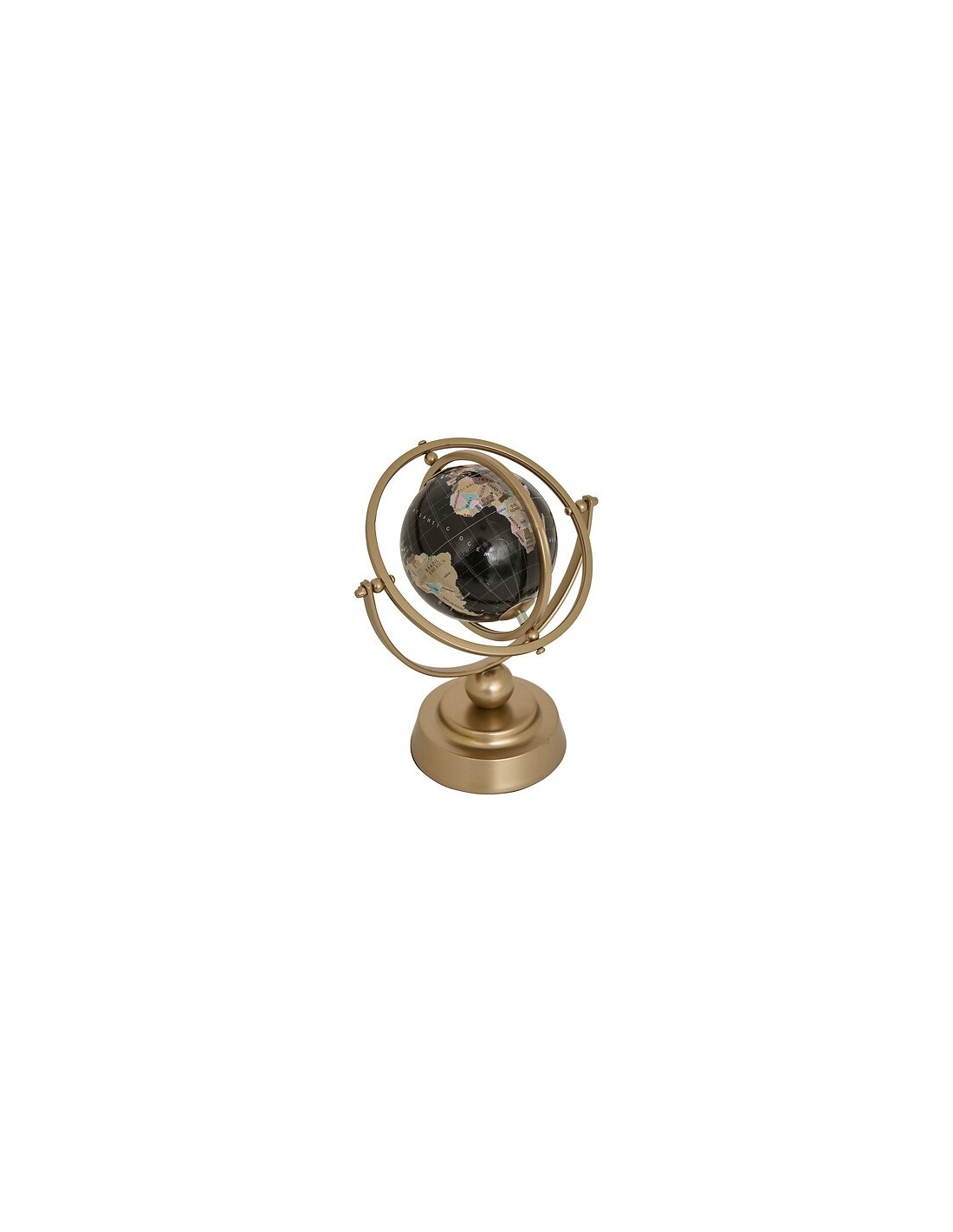 OGGETTISTICA: vendita online Globo terrestre, Bota, L. 20,5 cm, P. 11 cm, H. 24 cm, metallo bronzo in offerta