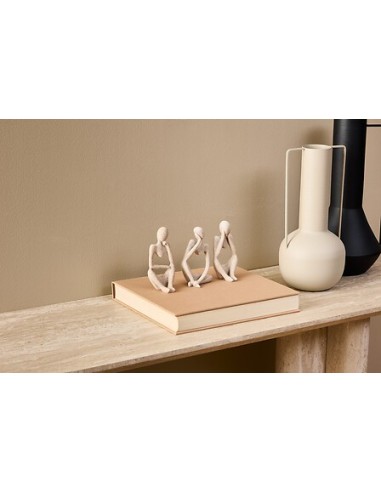 OGGETTISTICA: vendita online Set 3 statue donne, Aby, L. 6,5 cm, P. 5 cm, H. 11,5 cm, resina beige in offerta