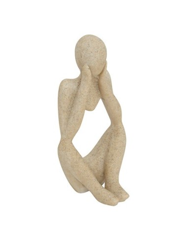 OGGETTISTICA: vendita online Set 3 statue donne, Aby, L. 6,5 cm, P. 5 cm, H. 11,5 cm, resina beige in offerta