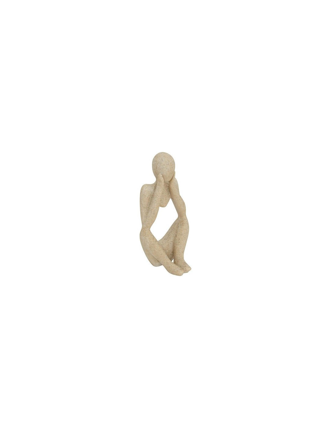 OGGETTISTICA: vendita online Set 3 statue donne, Aby, L. 6,5 cm, P. 5 cm, H. 11,5 cm, resina beige in offerta