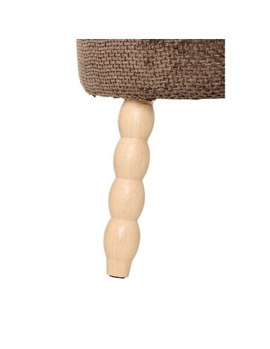 SEDIE: vendita online Sgabello d’appoggio, Spolo, D. 38 cm, H. 39 cm, ciniglia tonka, marron in offerta