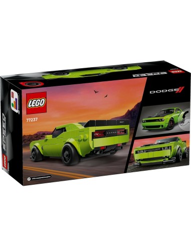 GIOCATTOLO PUBBLICIZZATO: vendita online LEGO 77237 Speed Champions Dodge Challenger SRT Hellcat | Set Muscle Car Americana i...