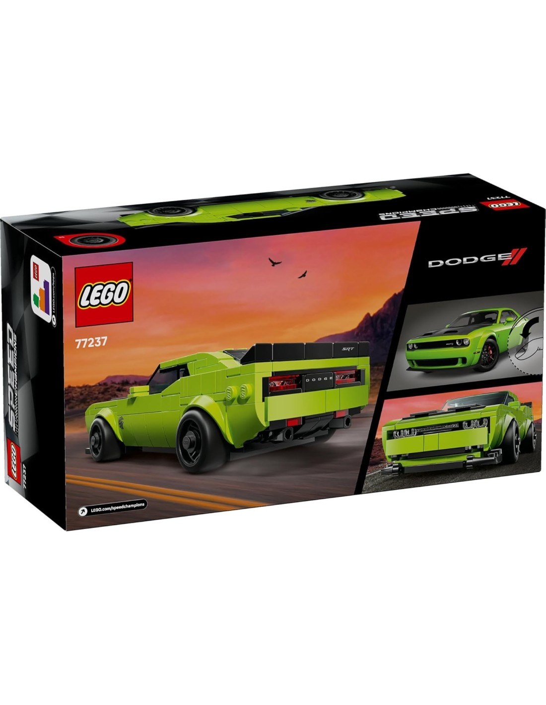 GIOCATTOLO PUBBLICIZZATO: vendita online LEGO 77237 Speed Champions Dodge Challenger SRT Hellcat | Set Muscle Car Americana i...