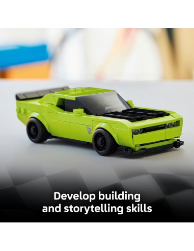 GIOCATTOLO PUBBLICIZZATO: vendita online LEGO 77237 Speed Champions Dodge Challenger SRT Hellcat | Set Muscle Car Americana i...