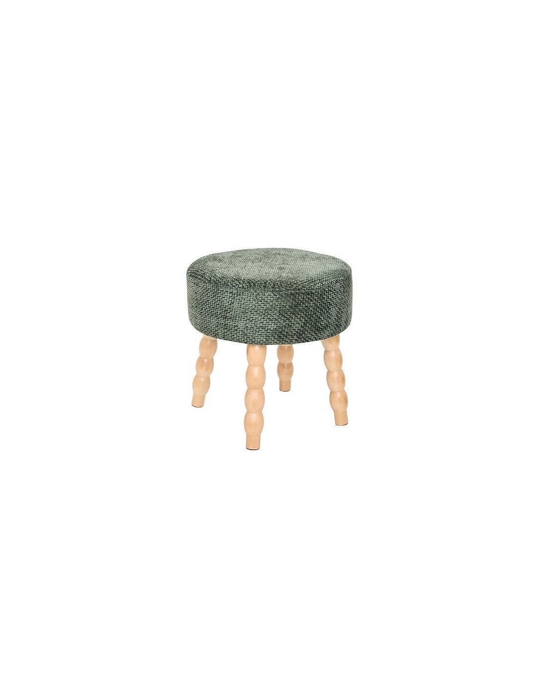 SEDIE: vendita online Sgabello d’appoggio, Spolo, D. 38 cm, H. 39 cm, ciniglia verde cedro in offerta