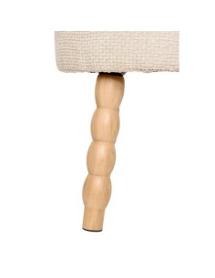 SEDIE: vendita online Sgabello d’appoggio, Spolo, D. 38 cm, H. 39 cm, ciniglia bianca in offerta