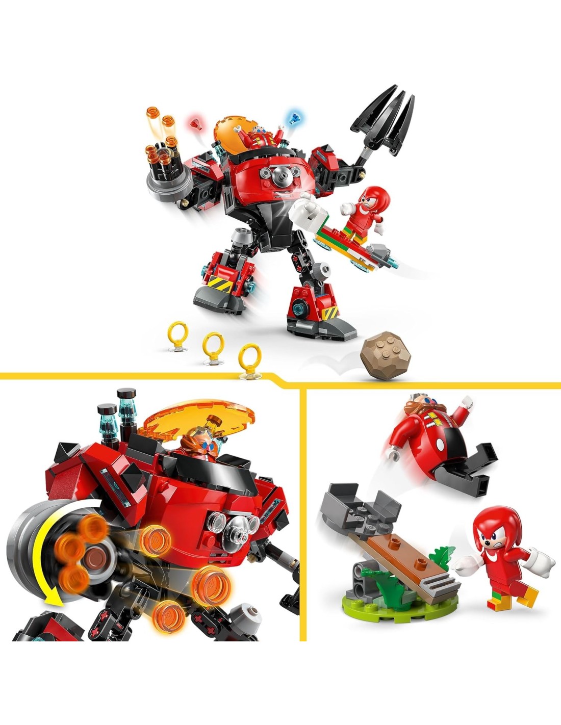 GIOCATTOLO PUBBLICIZZATO: vendita online LEGO 77005 Sonic – Knuckles vs. il Mech Egg Crusher del Dr. Eggman in offerta