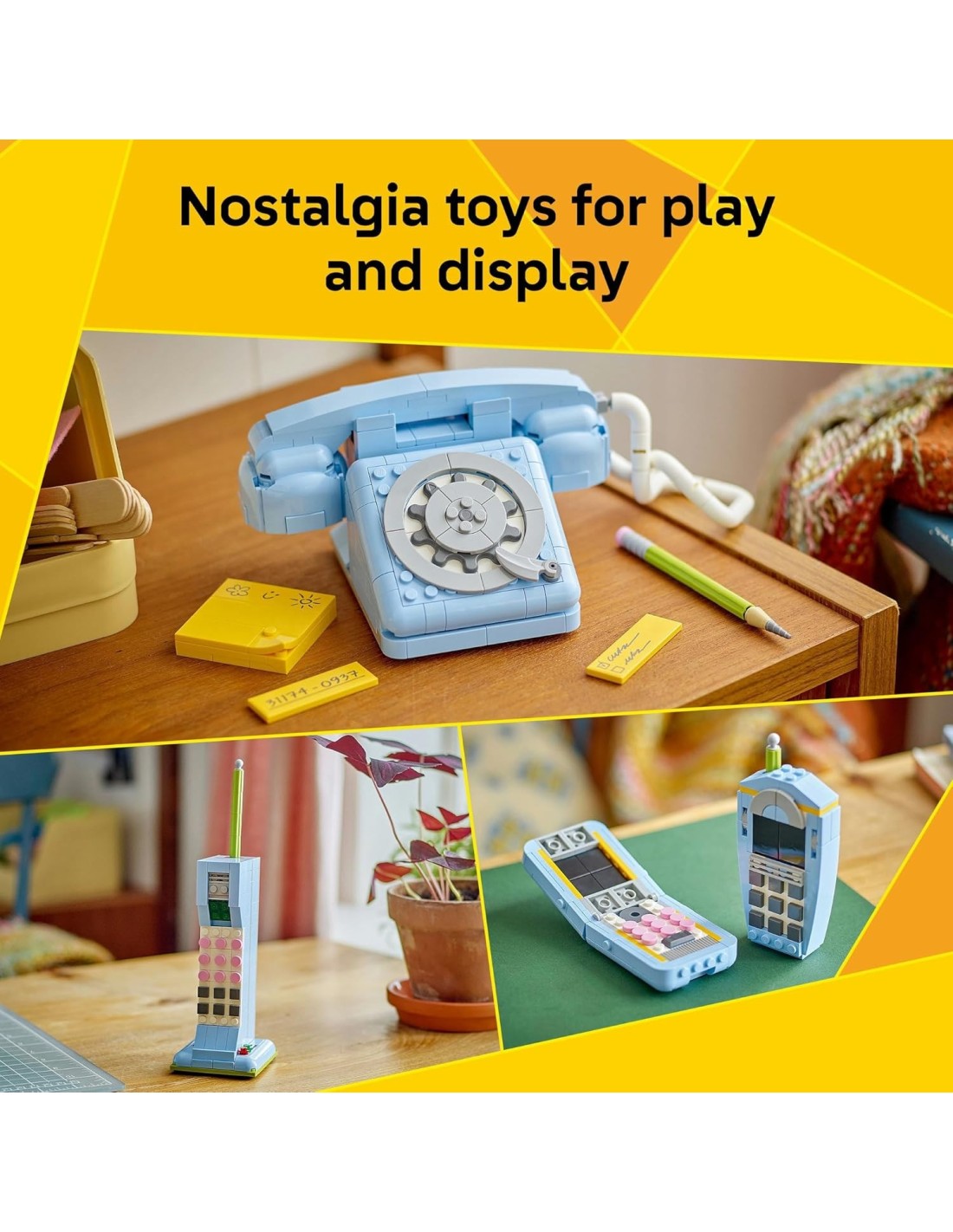 GIOCATTOLO PUBBLICIZZATO: vendita online LEGO Creator 31174 Telefono Retrò – Set 3 in 1 Vintage in offerta