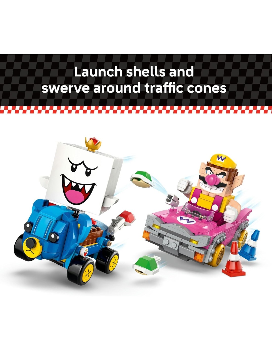 GIOCATTOLO PUBBLICIZZATO: vendita online LEGO 72038 Super Mario Mario Kart – Wario e Re Boo in offerta