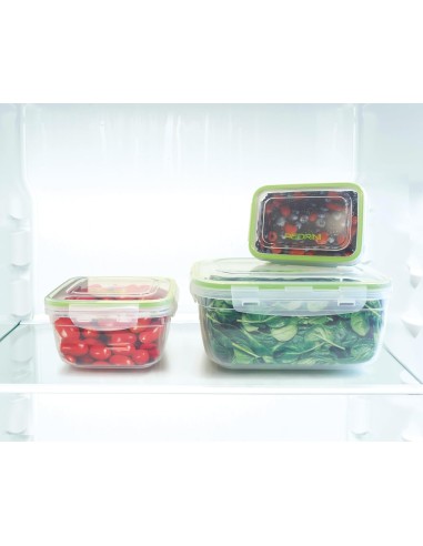 THERMOS E PORTAVIVANDE: vendita online Set 3 Contenitori Rettangolari Pedrini 400/800/1400ML in offerta