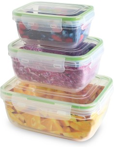 THERMOS E PORTAVIVANDE: vendita online Set 3 Contenitori Rettangolari Pedrini 400/800/1400ML in offerta 2