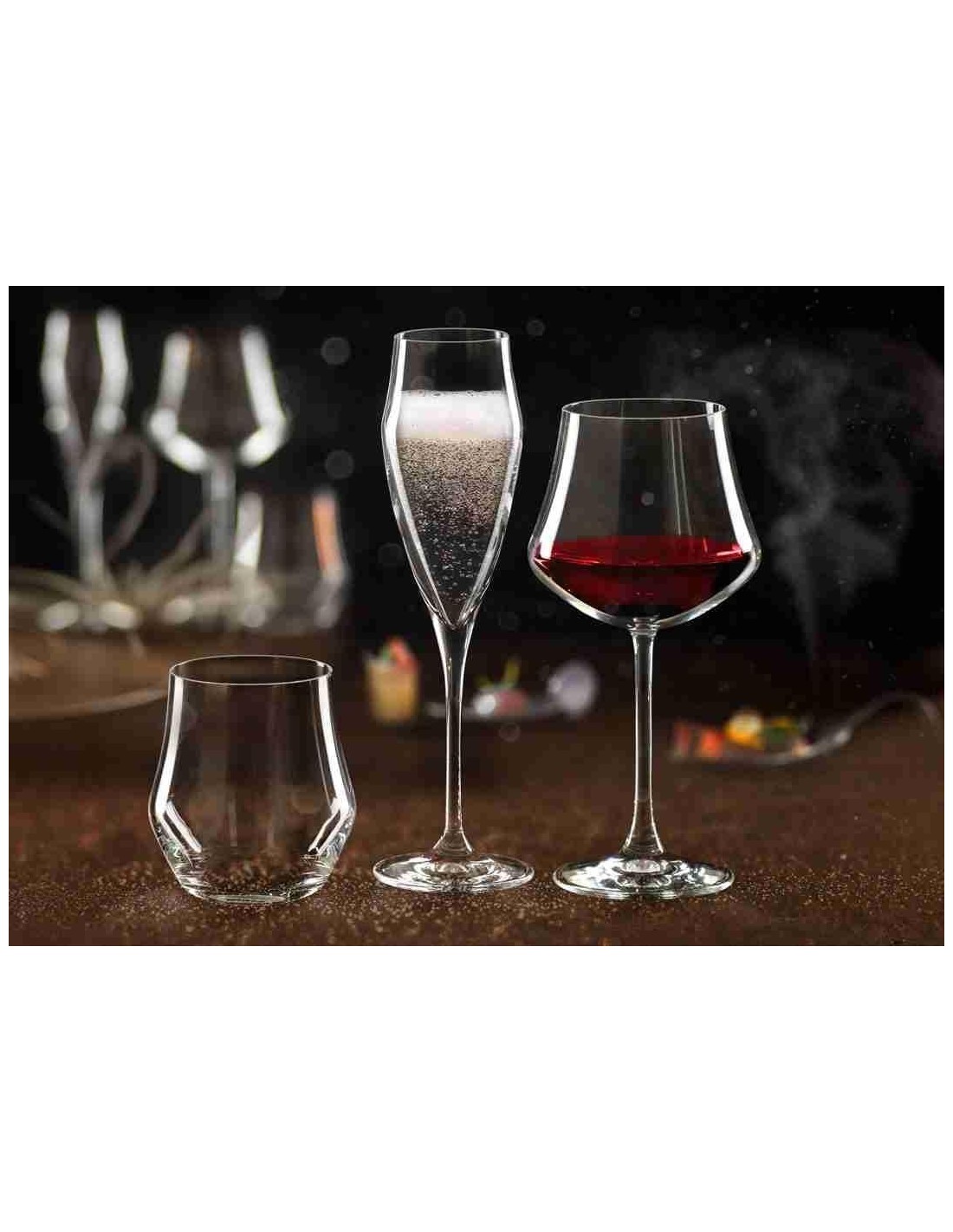 SERVIZI COMPLETI: vendita online Set 18 Bicchieri e Calici RCR Ego – Cristallo Luxion in offerta