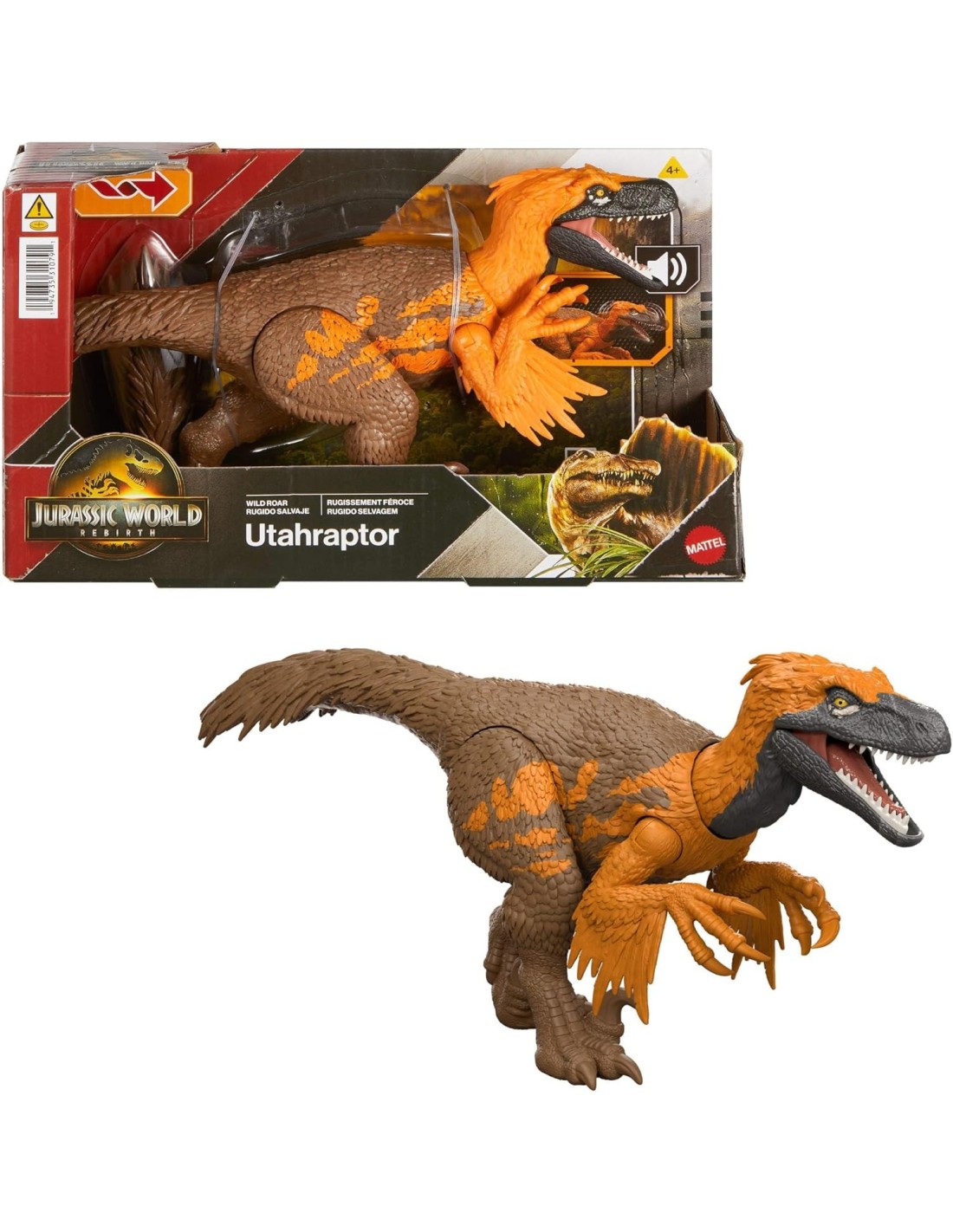 Utahraptor Ruggito Selvaggio Jurassic World Mattel | shopincasa.it