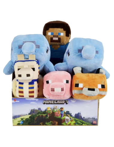 Peluche Minecraft assortito Mattel HBN39 | shopincasa.it