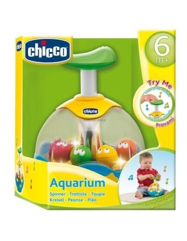 Chicco Trottola Acquarium - Trottola Elettronica con Luci e Suoni per Bambini
