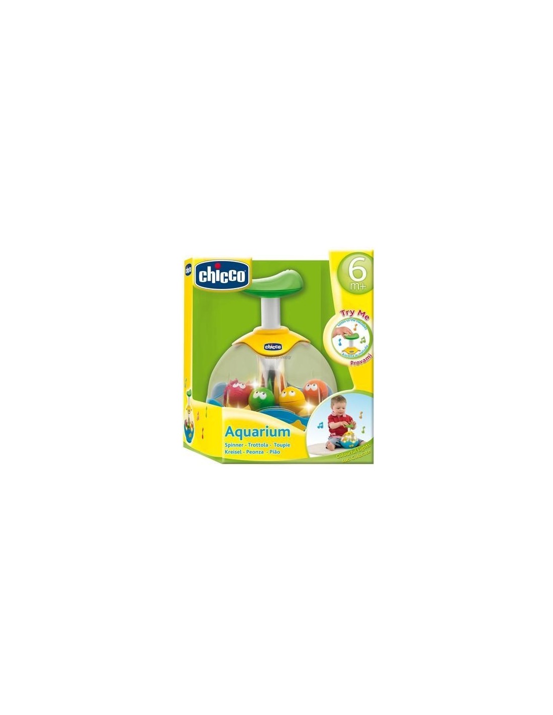 Chicco Trottola Acquarium - Trottola Elettronica con Luci e Suoni per Bambini