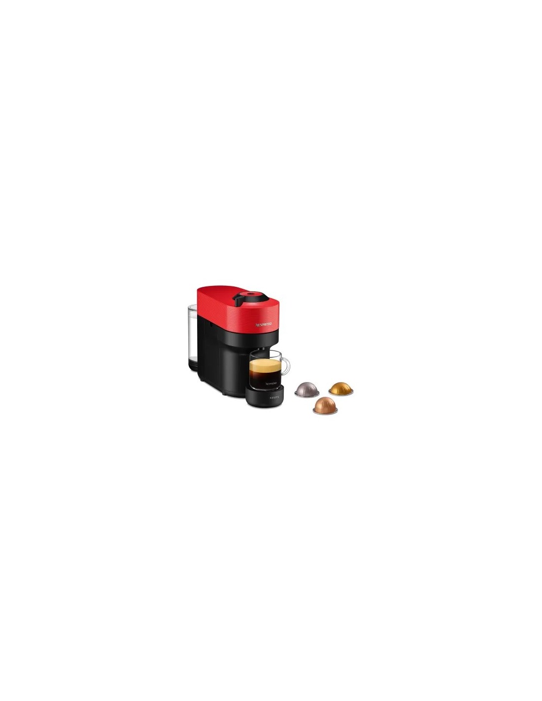Krups Vertuo Pop XN9205 Nespresso – Macchina Caffè Capsule Rossa | Shopincasa