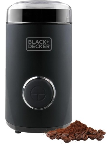 BLACK+DECKER Macinacaffè 150W in Acciaio Inox Nero | Shopincasa
