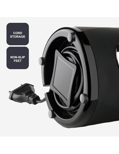 BLACK+DECKER Macinacaffè 150W in Acciaio Inox Nero | Shopincasa