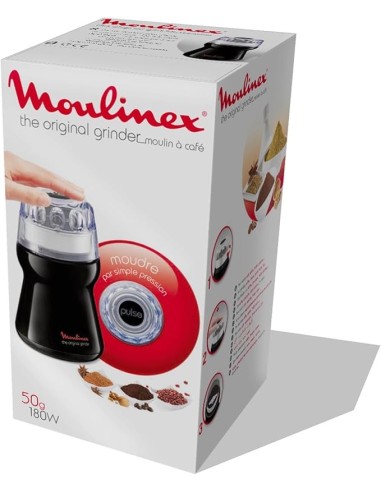 Moulinex AR1108 Macinacaffè 180W Acciaio Inox Nero | Shopincasa