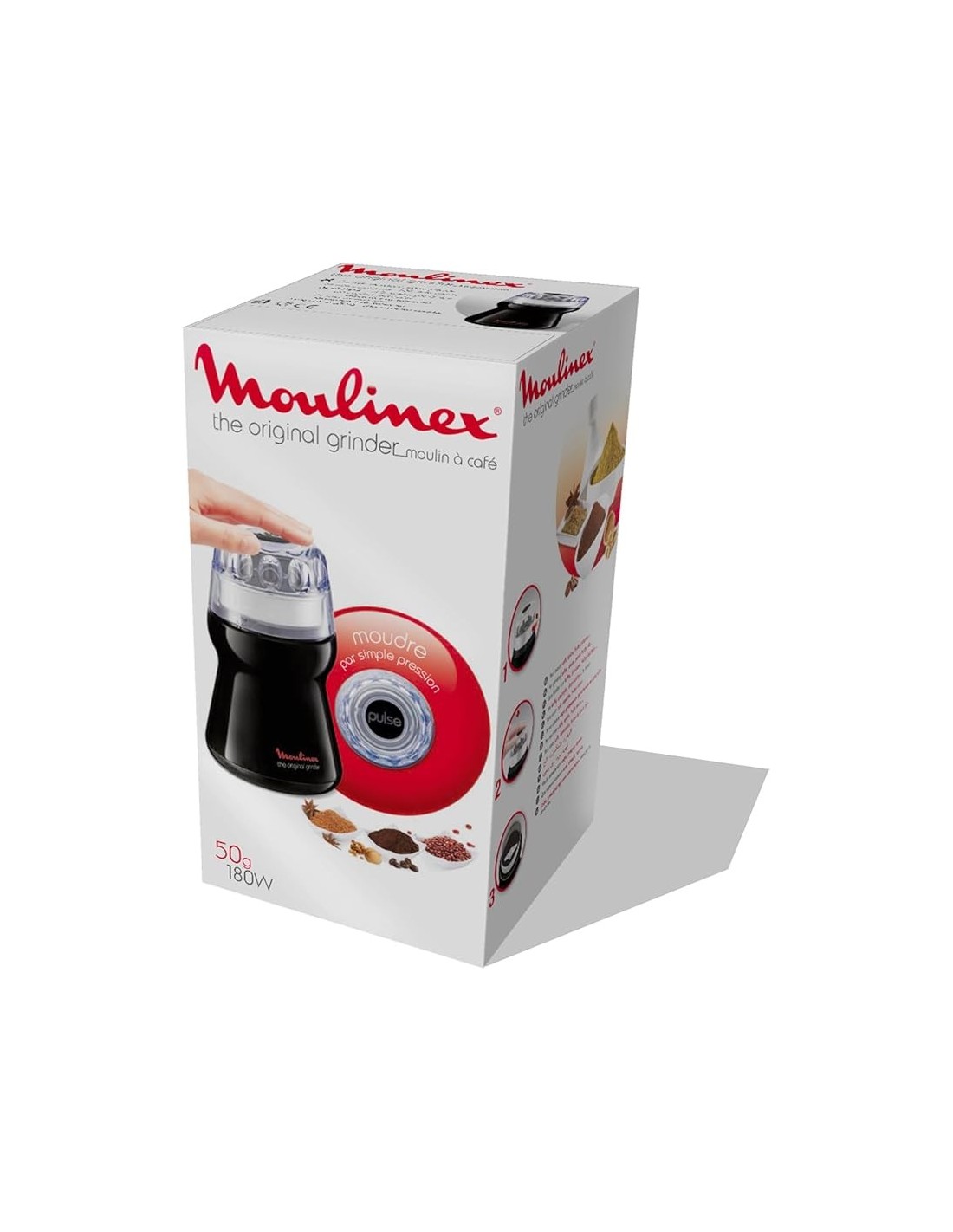 Moulinex AR1108 Macinacaffè 180W Acciaio Inox Nero | Shopincasa