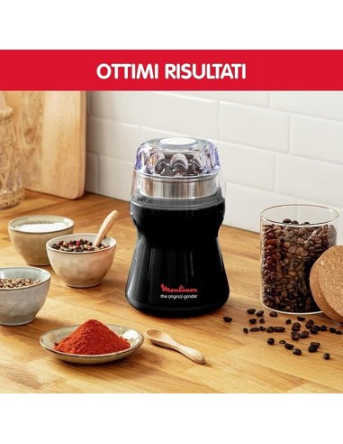 Moulinex AR1108 Macinacaffè 180W Acciaio Inox Nero | Shopincasa